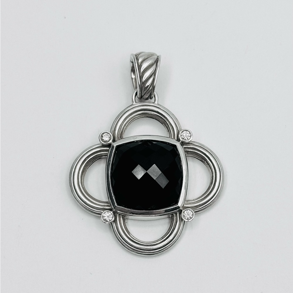 David Yurman Large Renaissance Black Onyx
Diamond Pendant - Picture 2 of 7